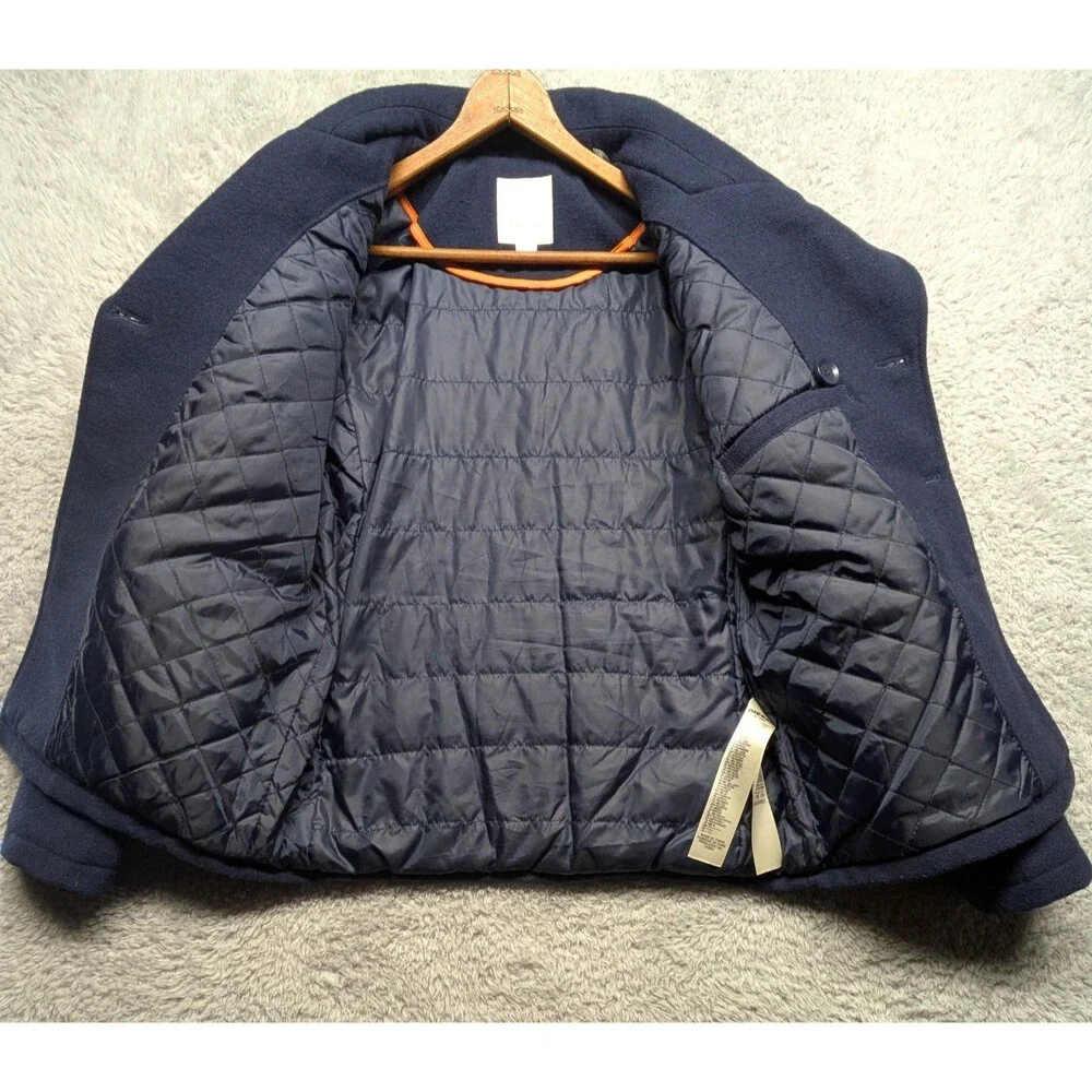 Diesel Peacoat Navy Jacket Wool Blend   Boys 14/16 Women's XS